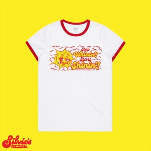 Girly Start Shinin' Women's Ringer Tee