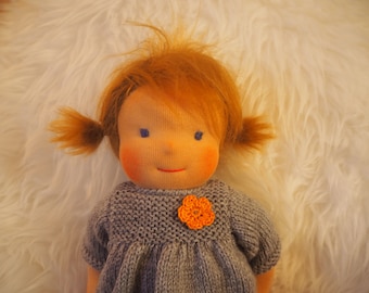 Glucksmauschen Lotta Stoffpuppe Stoffpuppe nach Waldorfart Kuschelpuppe Babypuppe Waldorfpuppe Etsy