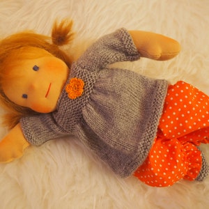 Glücksmäuschen Lotta rag doll, rag doll in the Waldorf style, cuddly doll, baby doll, Waldorf doll image 2