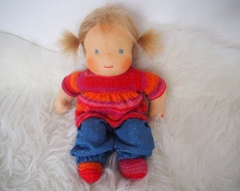 Lucky Mouse "Emilia" cloth doll, Waldorf-style cloth doll, cuddly doll, baby doll, Waldorf doll