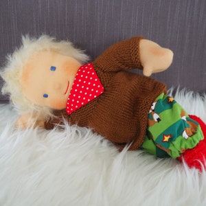 Glücksmäuschen &quot;Noah&quot;, Puppe nach Waldorfart, Stoffpuppe