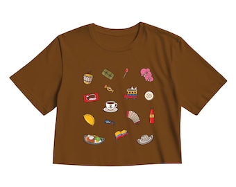 Colombian Cositas T-Shirt Colombia Jersey Colombia Shirt Brown