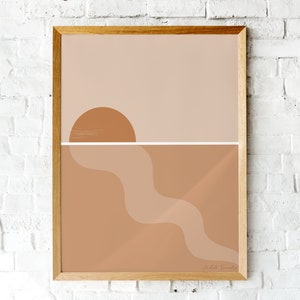 ABSTRACT ART PRINT - 11X14 Minimalist Wall Art Home Decor