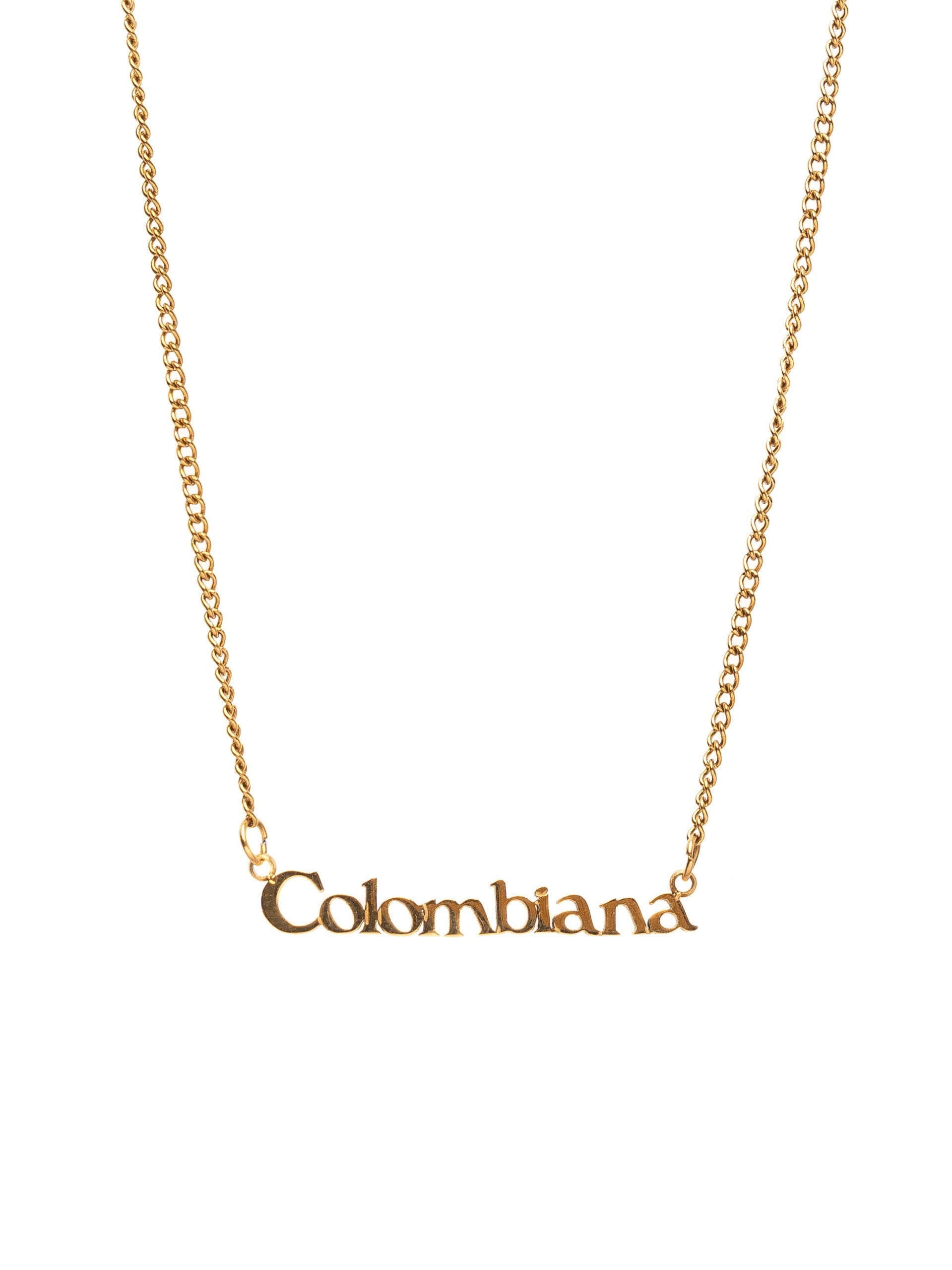 Colombiana Necklace - 18k gold plated over stainless steel