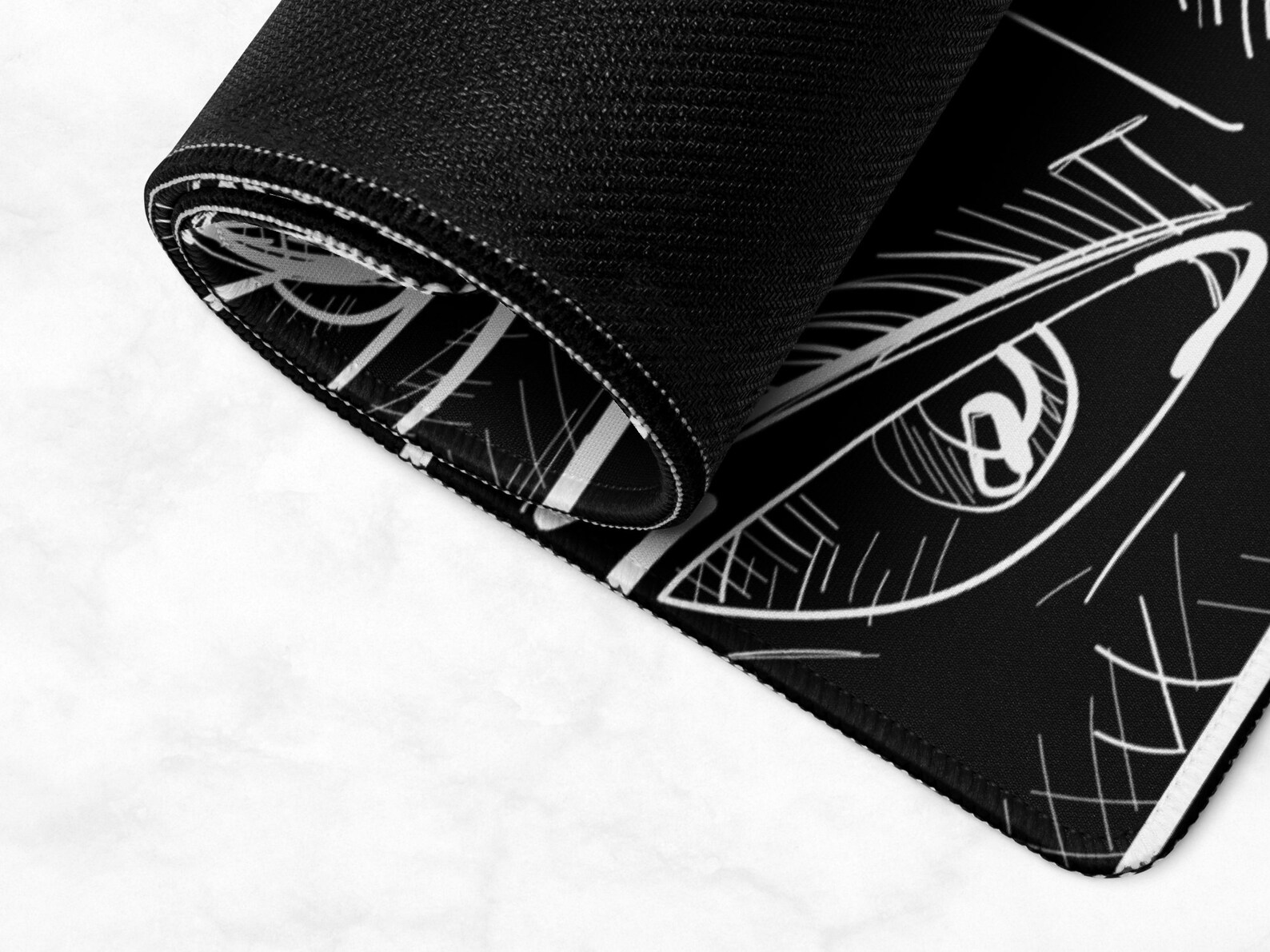 Anime Sketch Faces Manga Desk Mat Gaming Large Mouse Pad Desk Etsy