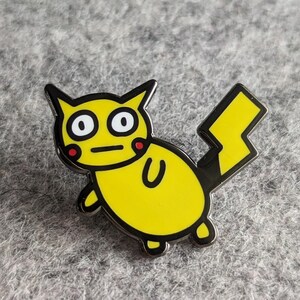 THUNDER MOUSE Hard Enamel Pin | Funny Yellow Electric Parody | Anime Gamer Gift | Collectible Pin