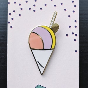 Shave Ice Enamel Pin - Hawaii Snack Pin