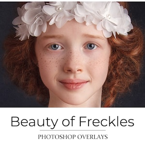 Fräknaröverlägg - PNG på transparent bakgrund - Porträtt Photoshop-överlägg - Fotoredigering - Fotografverktyg - Photoshop CC