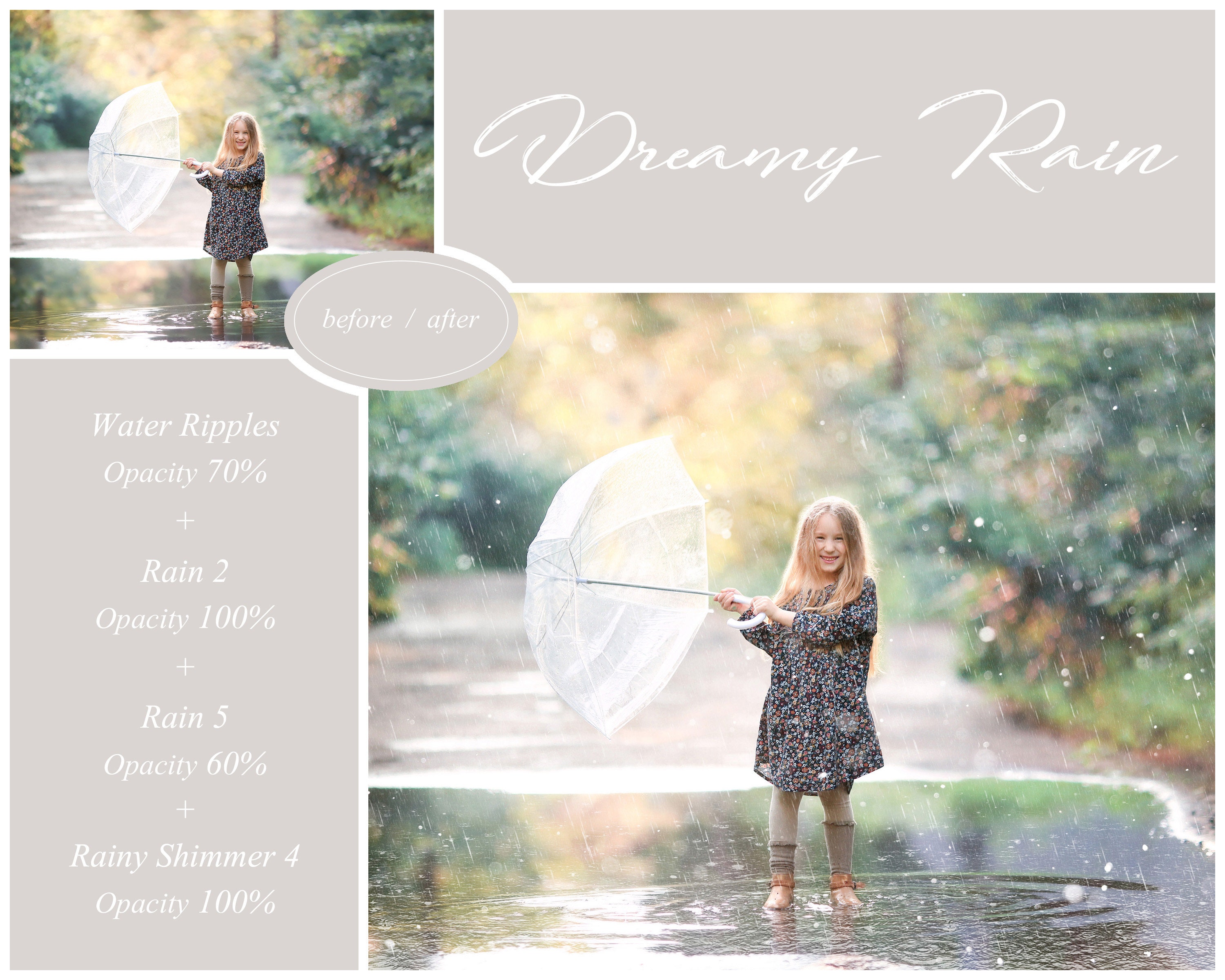 Dreamy Rain Overlays - Autumn Overlay - Rain Background - Rain ...