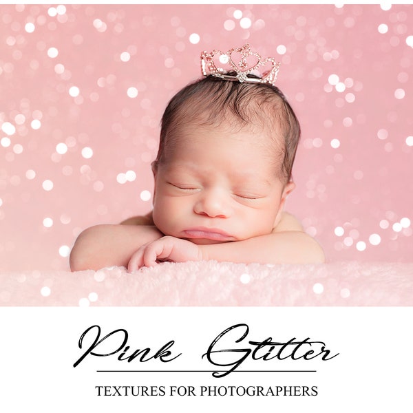 Pink Glitter Textures - PS Textures - Glitter Photoshop Overlays - Photography Background - Pink Textures - Newborn - Photographers Tool