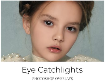 Eye Catchlights Overlays - PNG op transparante achtergrond - Portretretouchering - Eye Glare PNG - Photoshop Overlay - Fotograaftool