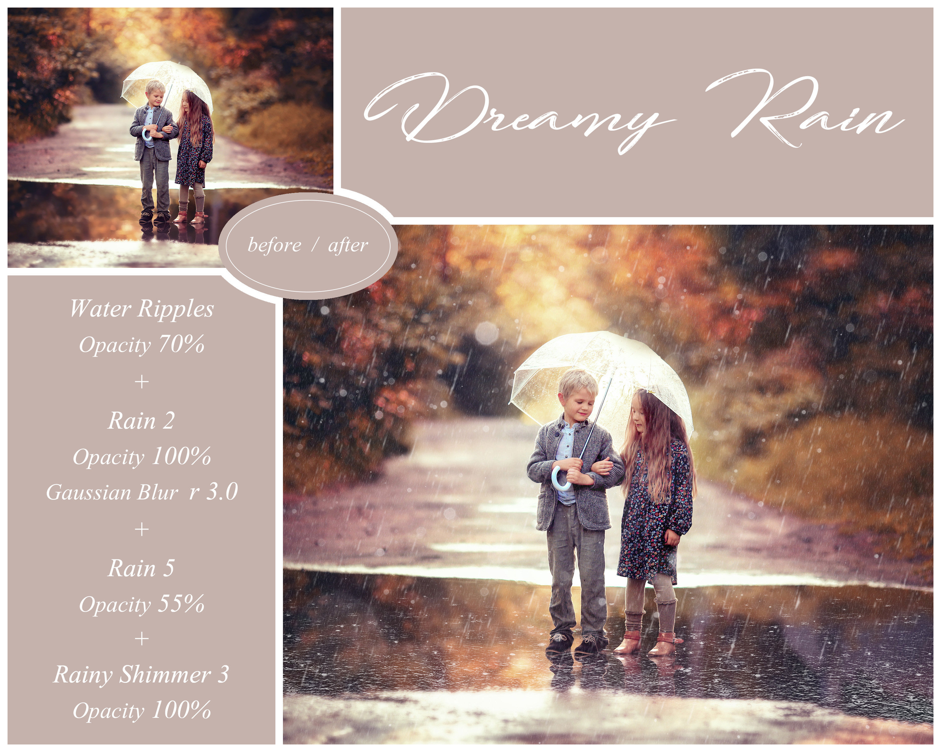 Dreamy Rain Overlays - Autumn Overlay - Rain Background - Rain ...