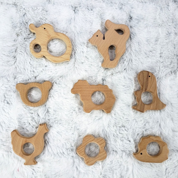 Natural Beech Wood Shape, Baby Teething Supply, Rattle Toy Wooden Pendant, Eco Friendly Beech Wood Supply, Wooden Teething Toy, Wooden Shape