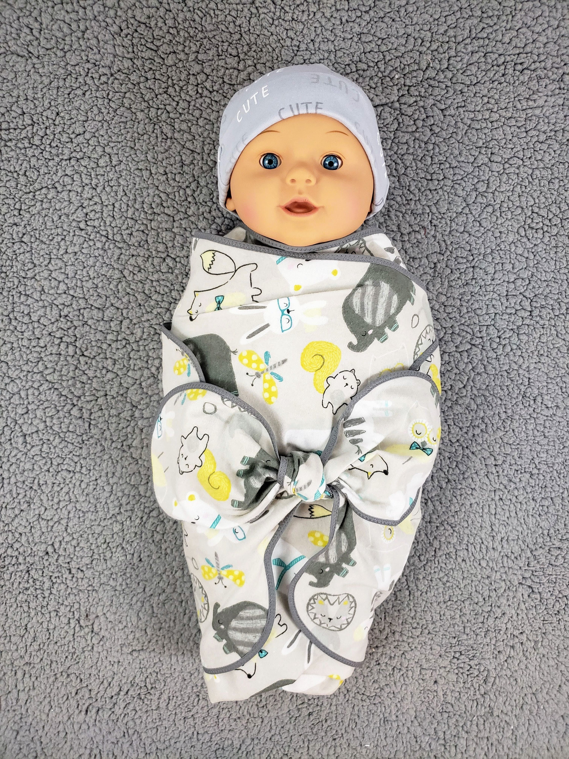 Elephant Swaddle Baby Swaddle Wrap Manta de swaddle Saco de Etsy