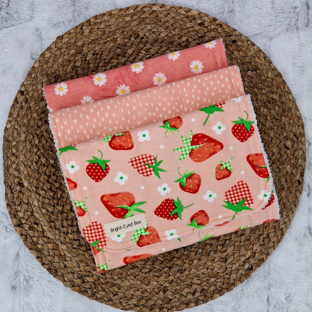 Strawberry Bib/Burp Box Set main image 1