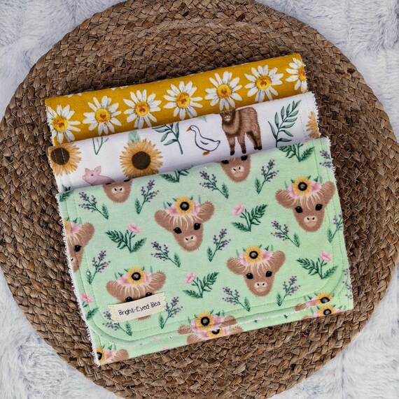 Burp Cloth - Bright Floral Burp Cloth - Bright Floral