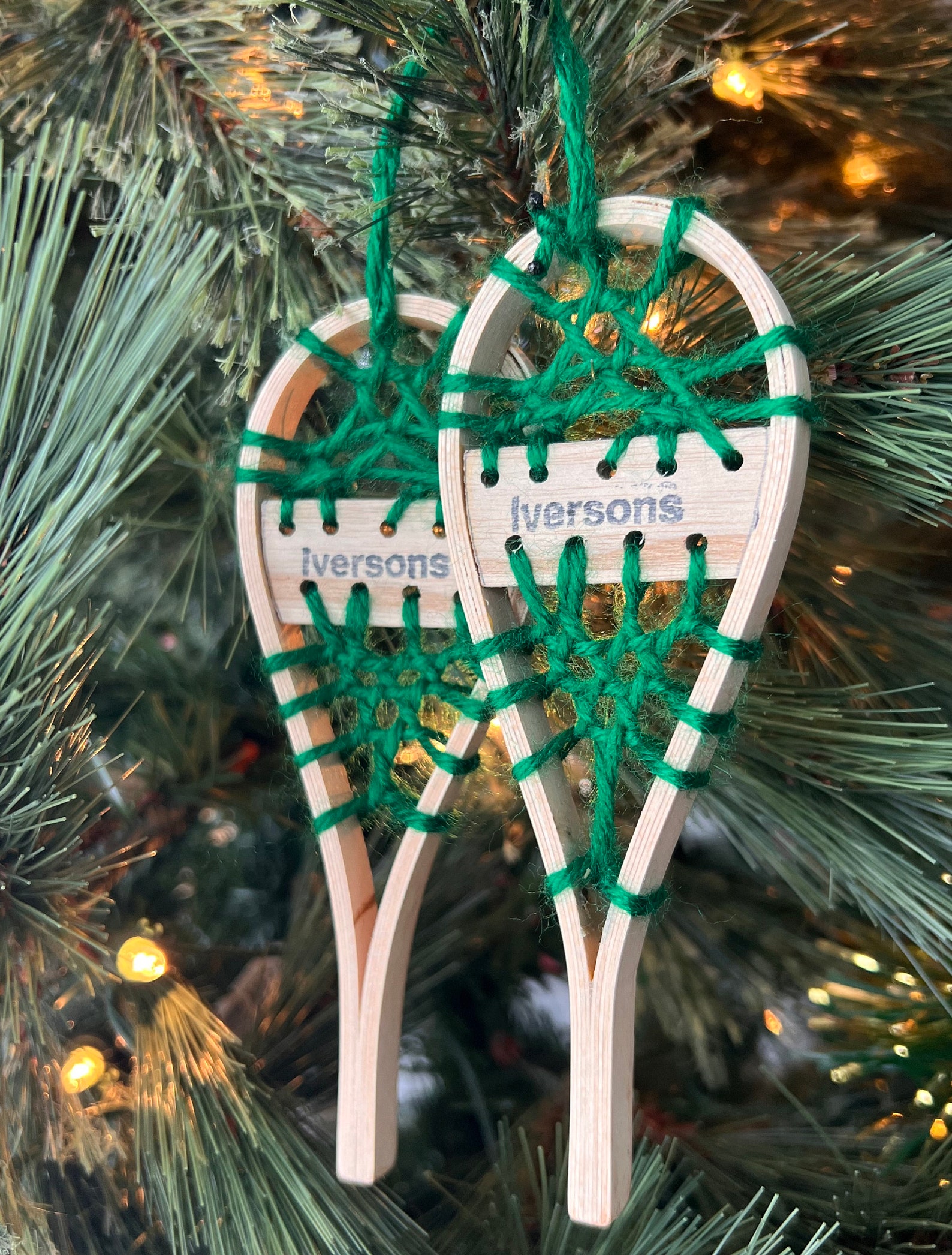 Snowshoe Ornament Etsy