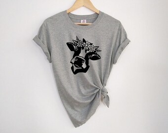 Cow print shirt - Etsy Nederland