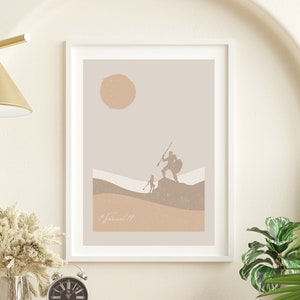 David and Goliath Bible Art Bible Story Modern Bible Verse Wall Art Jesus print Bible Sketches Christian Art Scripture Printable Digital