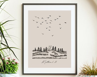 Look at the Birds DIGITAL DOWNLOAD Matthew 6:26