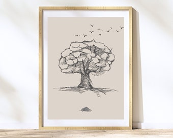 Parable of the Mustard Seed Digital Art Bible Sketch Faith as Small as a Mustard Seed Can Move Mountains Jesus Bible Art Christian Faith