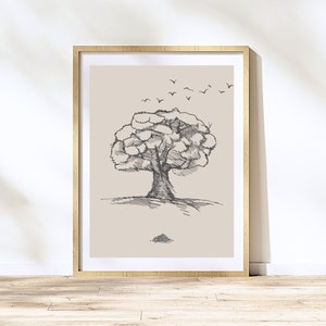 Parable of the Mustard Seed Digital Art Bible Sketch Faith as Small as a Mustard Seed Can Move Mountains Jesus Bible Art Christian Faith