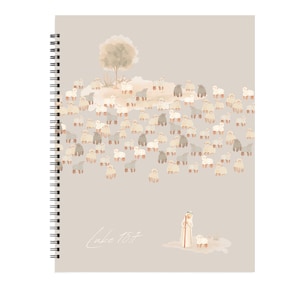 2024 Weekly Planner Jesus Leaves the 99 Christian 8.5 x 11 Softcover Good Shepherd Gift For Her Christian Daily Planner Agenda for Women image 3