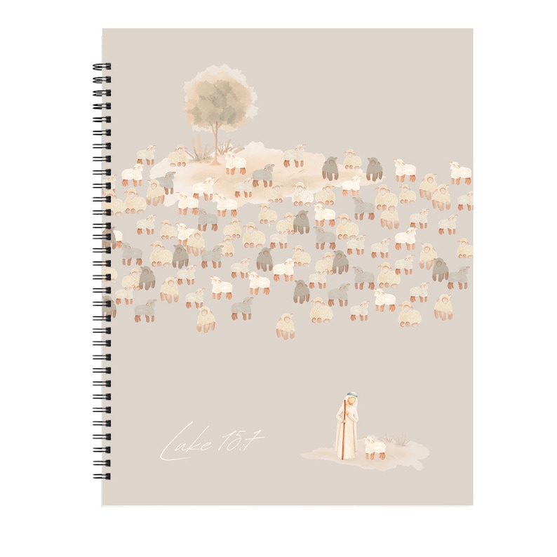 2024 Weekly Planner Jesus Leaves the 99 Christian 8.5 x 11 Softcover Good Shepherd Gift For Her Christian Daily Planner Agenda for Women image 3
