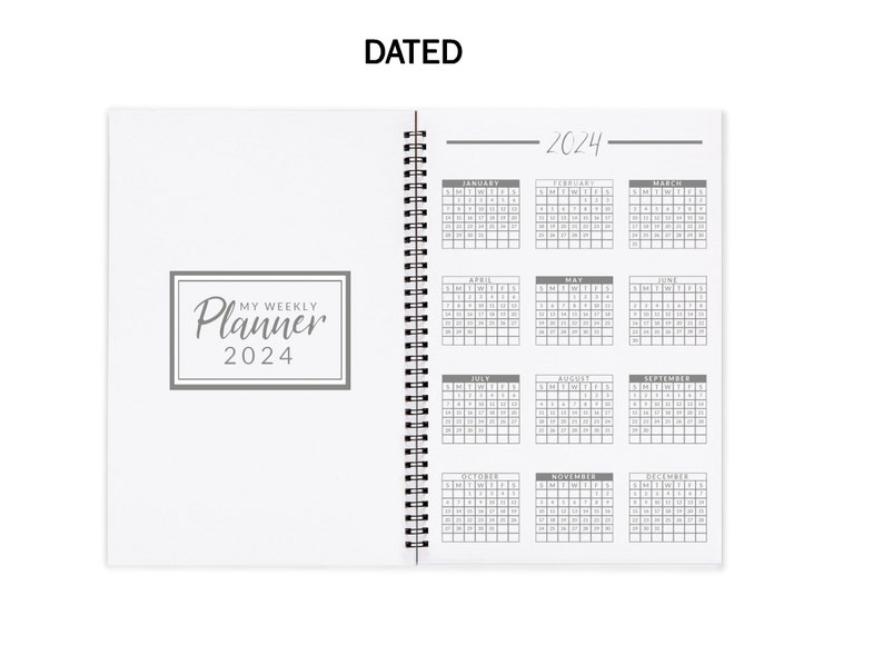 2024 Weekly Planner Jesus Leaves the 99 Christian 8.5 x 11 Softcover Good Shepherd Gift For Her Christian Daily Planner Agenda for Women image 5