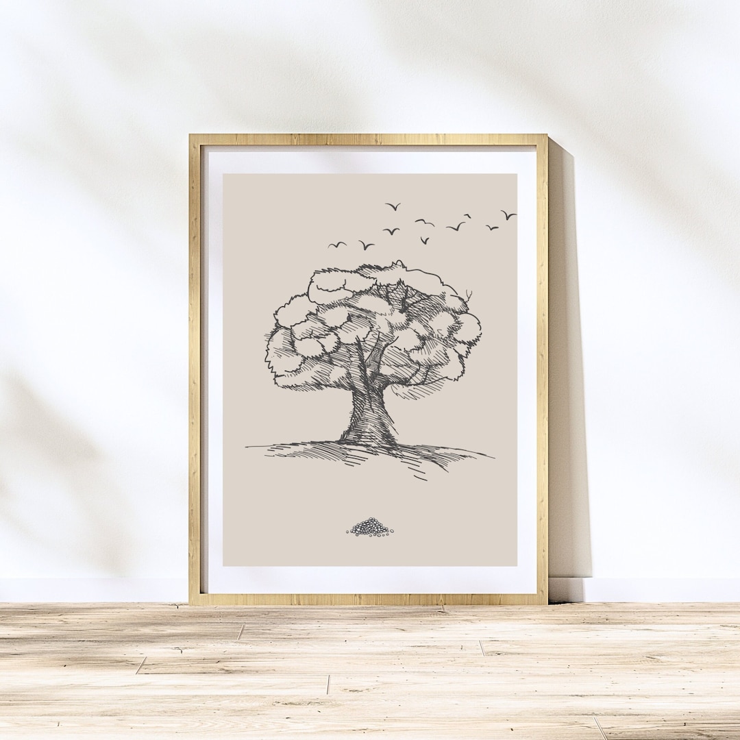 Parable of the Mustard Seed Digital Art Bible Sketch Faith as Small as ...