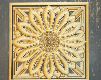 Sunflower 3D Wall Art