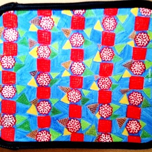 1 printed iPad Cover: Drawn Wax Resist Pattern, Fits iPad 1-3 Air