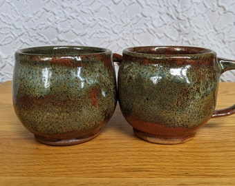 Burnt Orange Handmade Ceramic Mugs