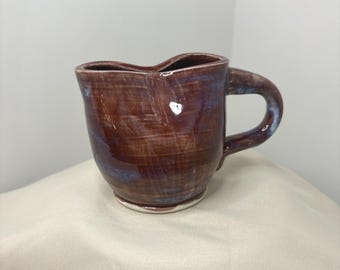 Mini-Keramikkrug: Tiefviolette Glasur