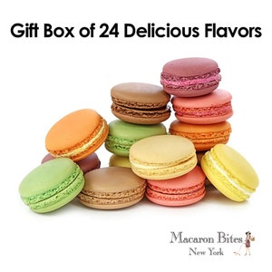 French Macarons - Mixed Box of 24 Assorted Flavors