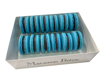 Macaron Bites Blueberry Gift Box - 12 Count