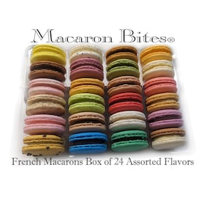 Macaron Bites - 24 Assorted French Macarons Box