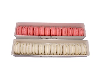 Macaron Party Box - Pink and White