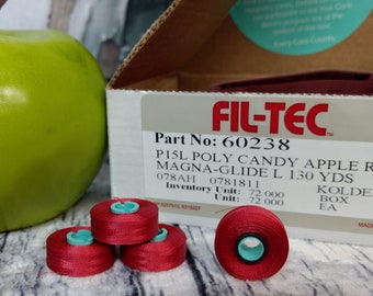 YOU PICK mixed colors! Pre-wound Magnetic core bobbins. Fil-Tec Magna-Glide Classic Embroidery Machine. Type L. Filament Polyester No. 60