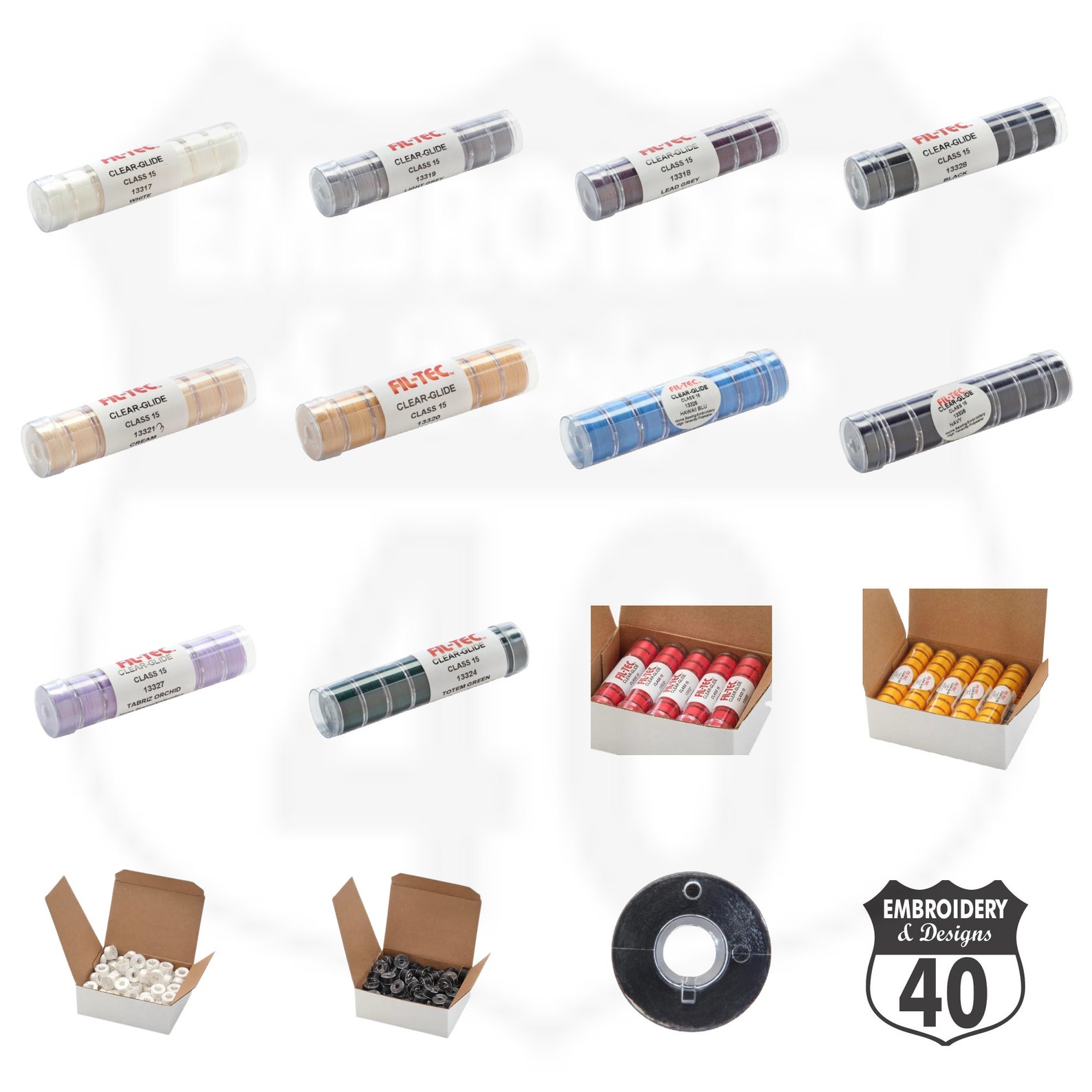 Brother Embroidery Machine Class 15/A Bobbins, Fits Brother Innovis