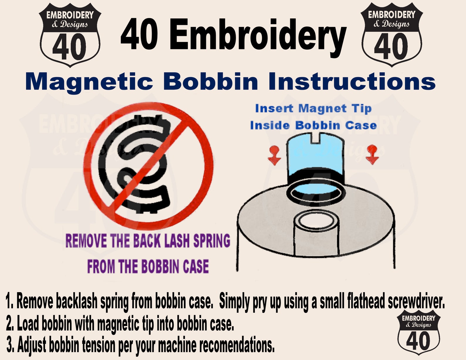 Brother Embroidery Machine Bobbins, White, Fits Entrepreneur Prox