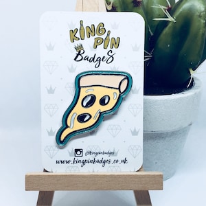 LARGE PIZZA SLICE Enamel Pin Badge | Pizza Enamel Pin | Foodie Gifts | Soft Enamel Pin | Letterbox Gift | Mix & Match 3FOR2