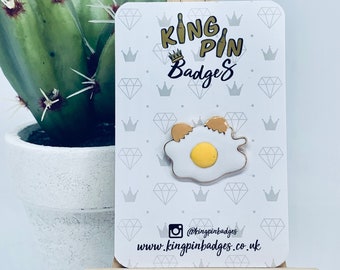 EGG Enamel Pin Badge | Egg Badge | Pin Badge | Soft Enamel Pin |  Food Gifts |  Letterbox Gift | Mix & Match 3FOR2