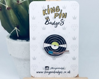 RECORD PLAYER Enamel Pin Badge | Vinyl Records Badge | Soft Enamel Pin |  Gifts for Music Fans | Letterbox Gift | Mix & Match 3FOR2