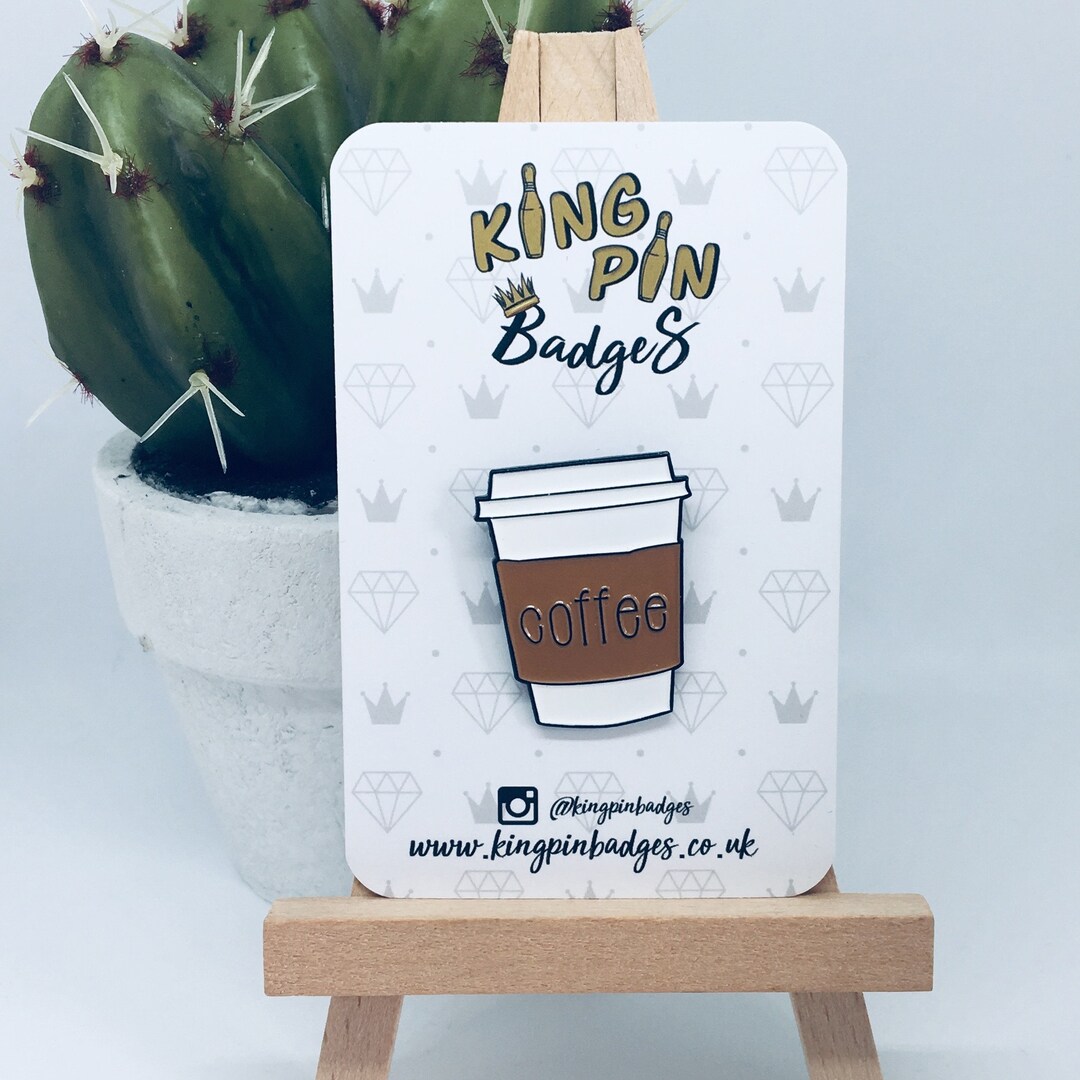 Coffee Enamel Pin Badge Takeaway Coffee Soft Enamel Pin Letterbox Coffee Enamel Pin Badge Takeaway Coffee Soft Enamel Pin Letterbox