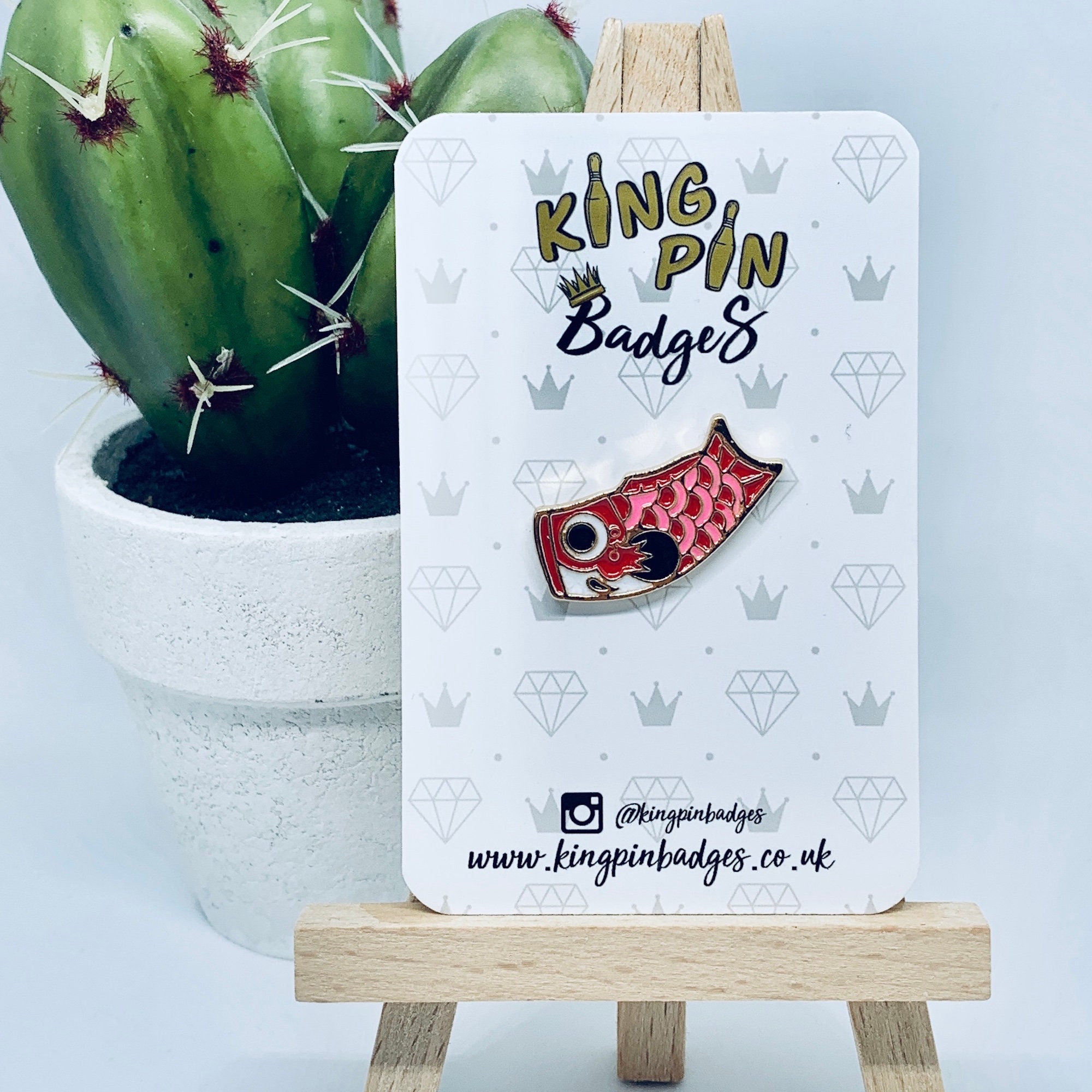 KOI FISH Enamel Pin Badge Carp Fish Pin Badge Enamel Etsy