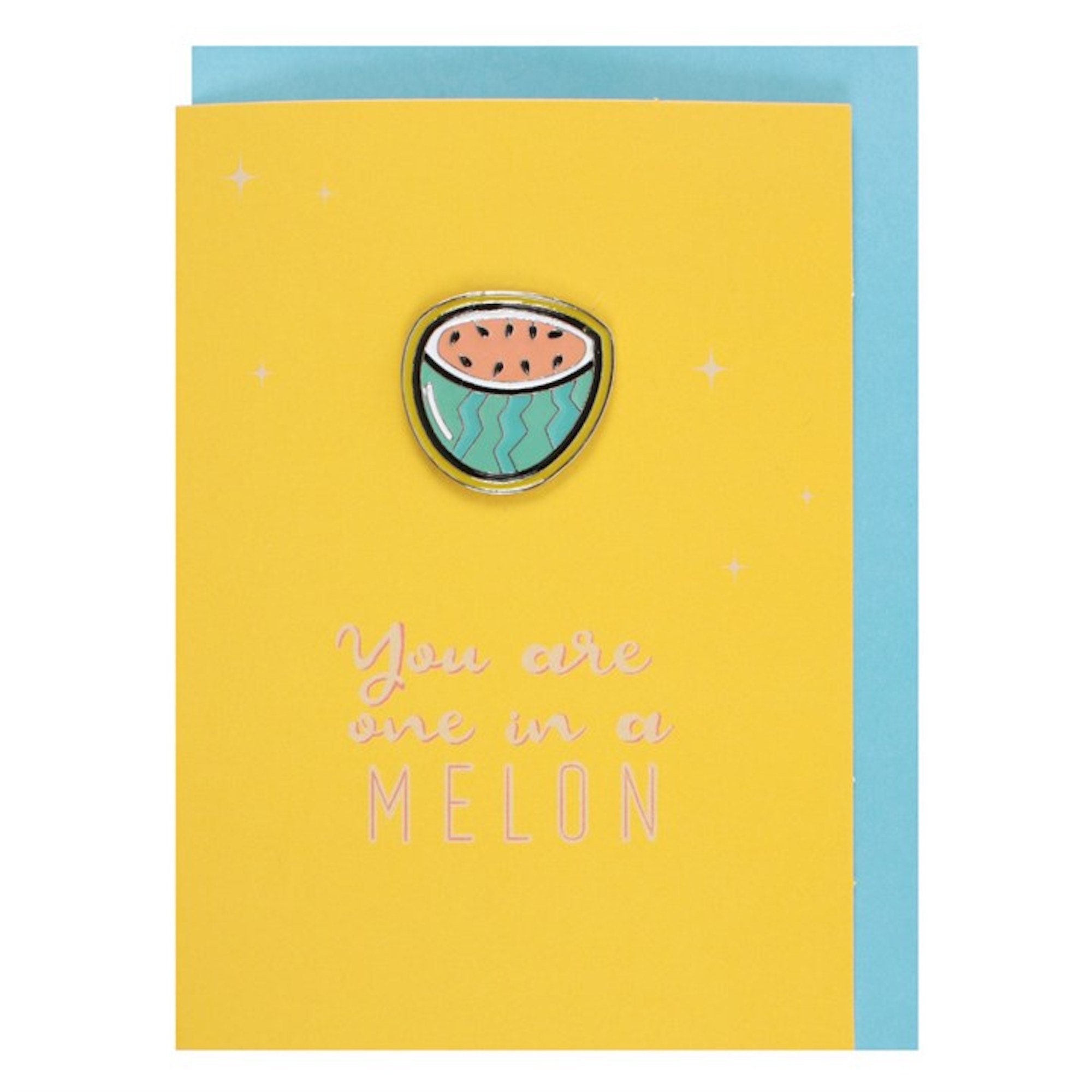 You Are One in A Melon Funny Valentine''s Day Card | Melon Enamel Pin ...