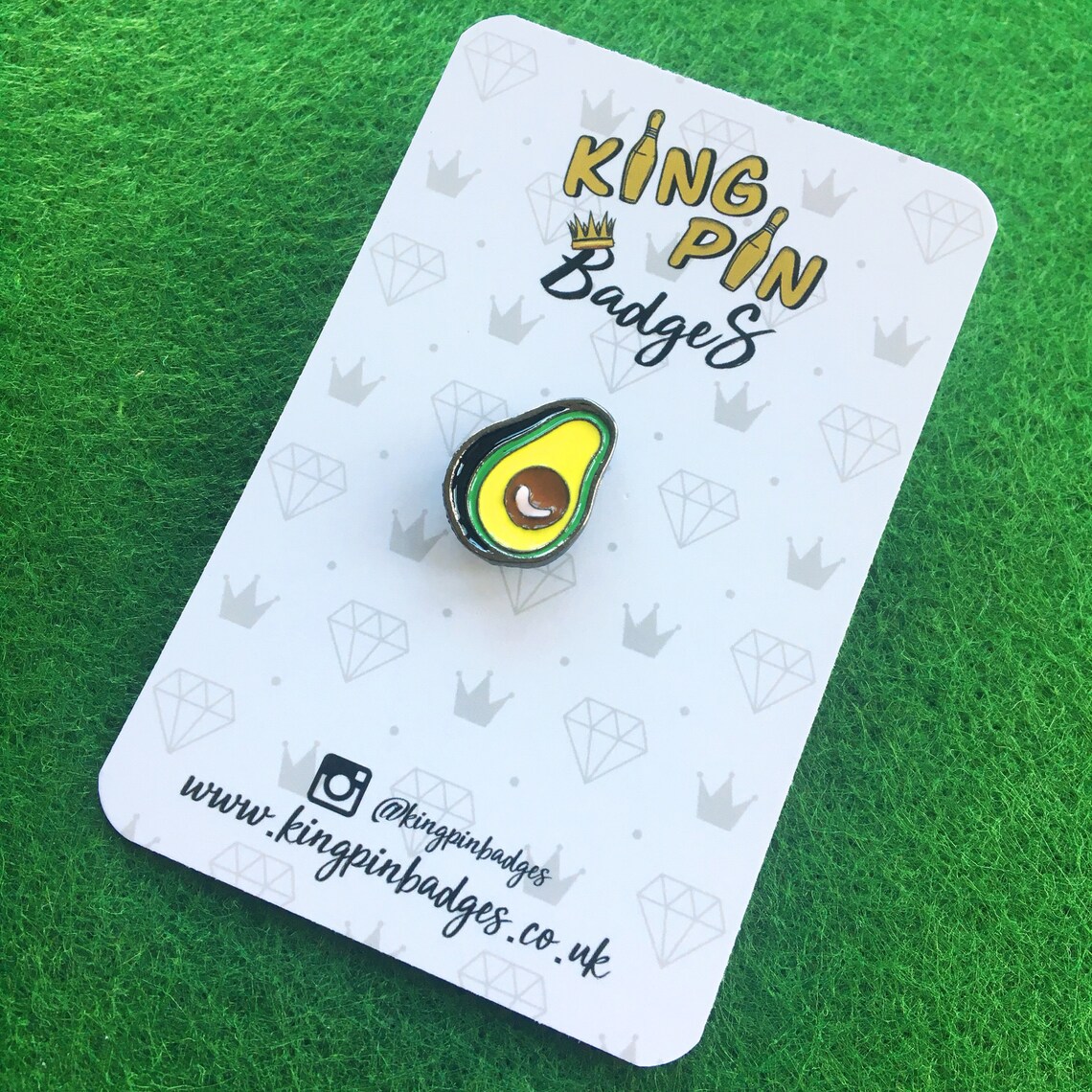 AVOCADO Enamel Pin Badge | Avocado Badge | Pin Badge | Enamel Badge ...