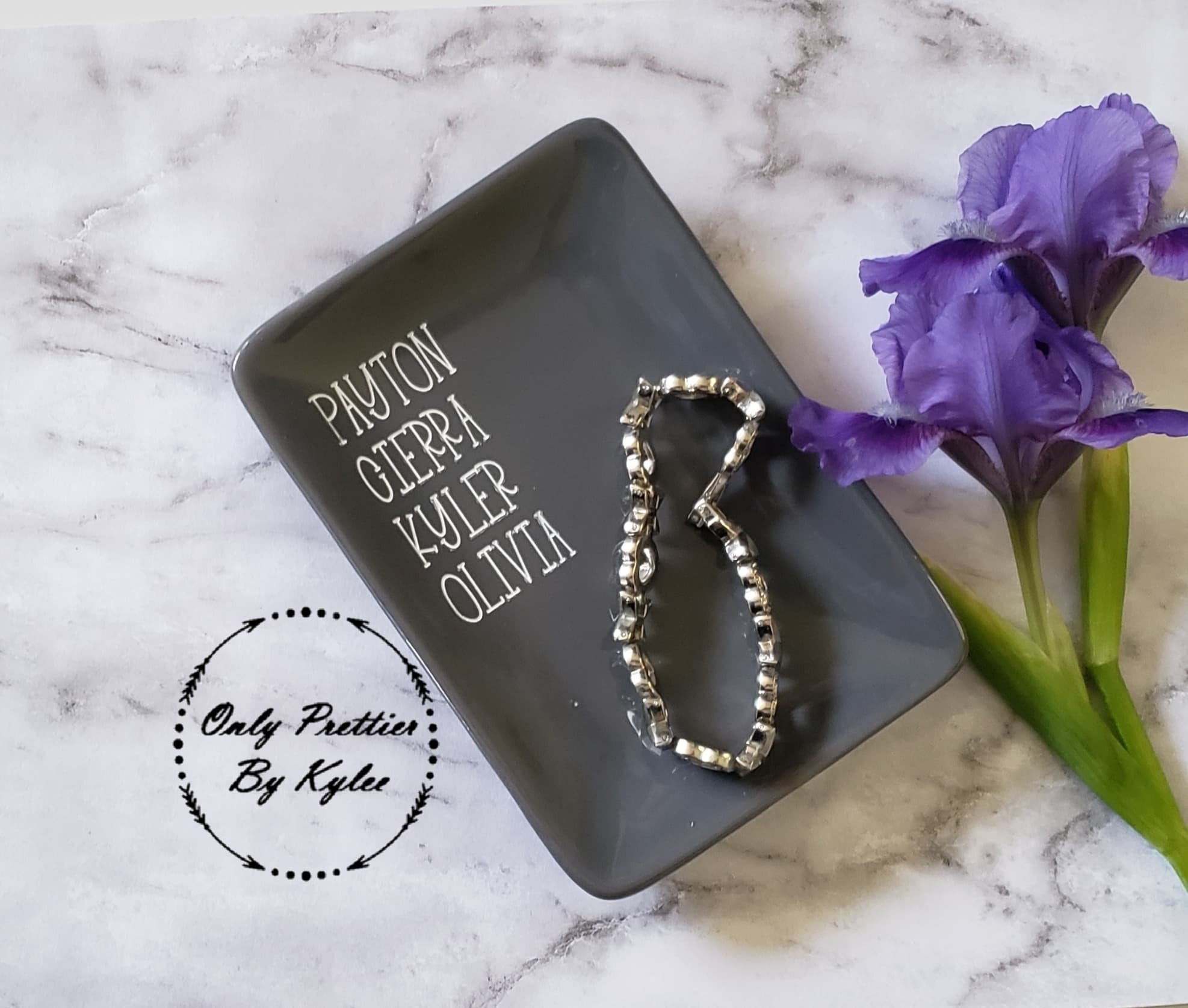 Engraved Ring Holder Custom Jewelry Plate Rectangle Multiple Etsy