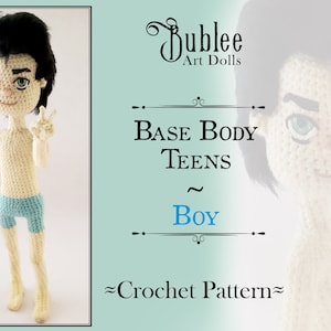 Teen Boy Doll - Crochet PATTERN